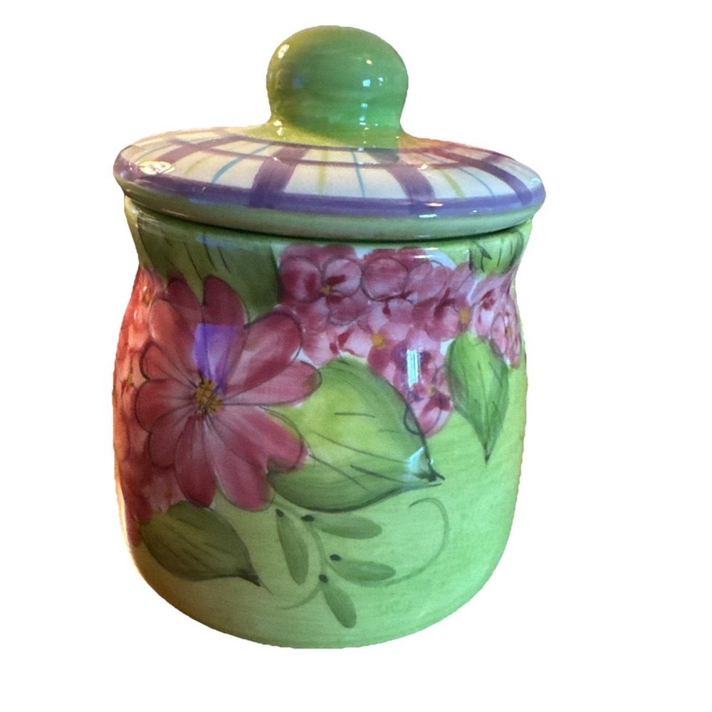 Laurie‎ Gates Sugar Bowl With Lid Floral